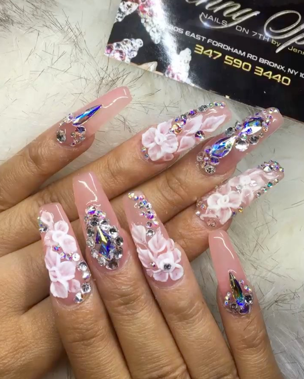 Cardi Bs Most Outrageous Nail Art Ess